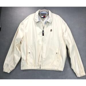 90s Vintage Tommy Hilfiger Jacket Mens Size L Preppy Chic Classic Crest Logo